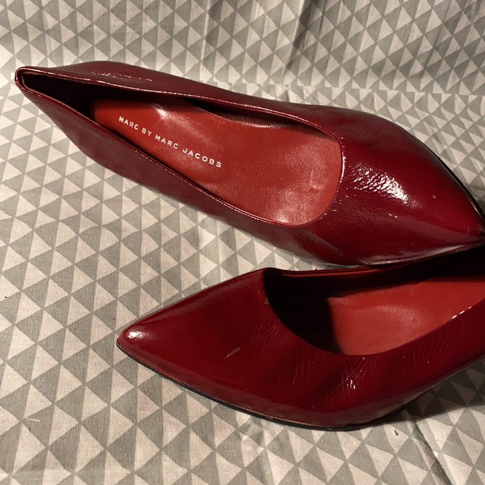 Marc By Marc Jacobs Ruby Red Low Heels - image 3